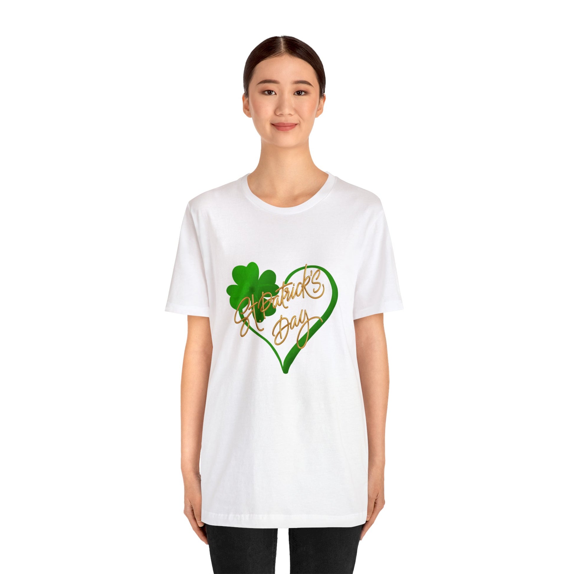 I love St. Patrick's Unisex Jersey Short Sleeve Tee - TX Threads & Crafts