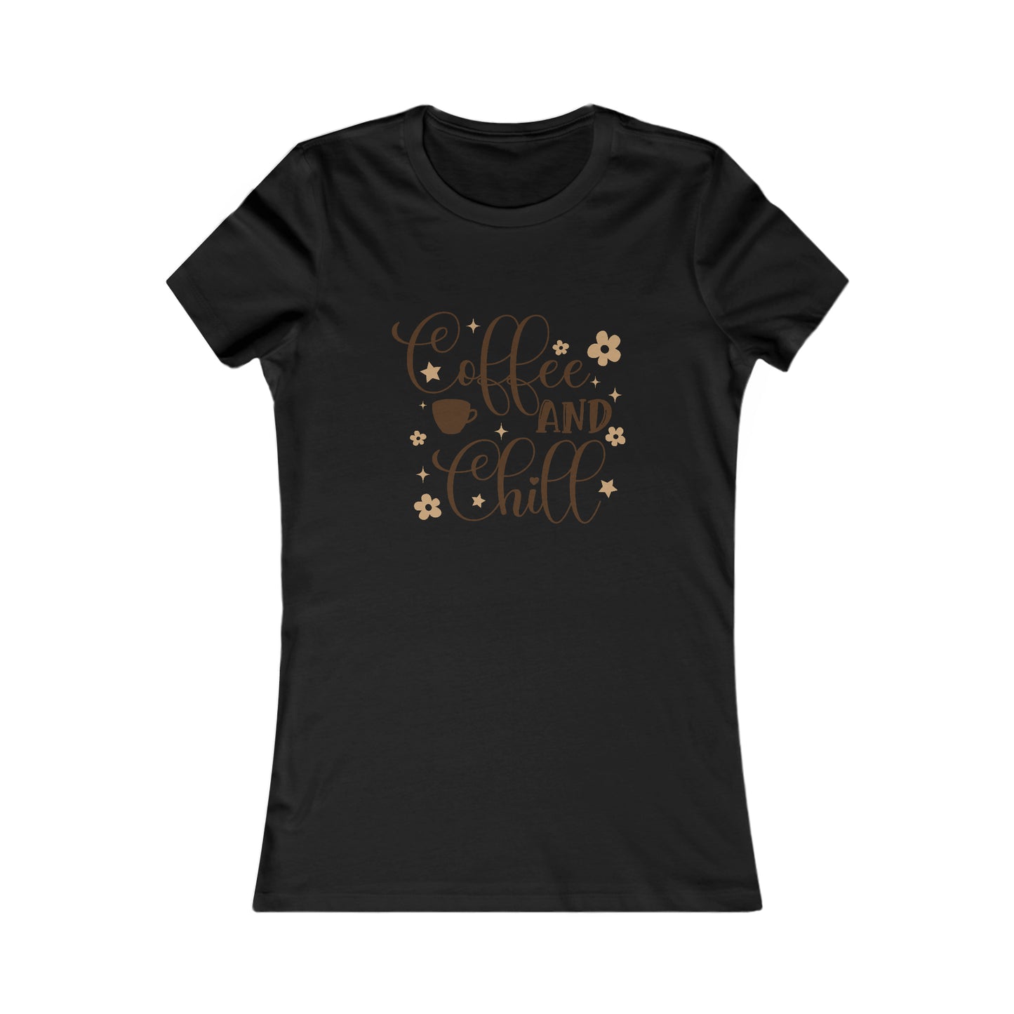 Coffee and Chill Retro Women's Favorite Tee - TX Threads & Crafts