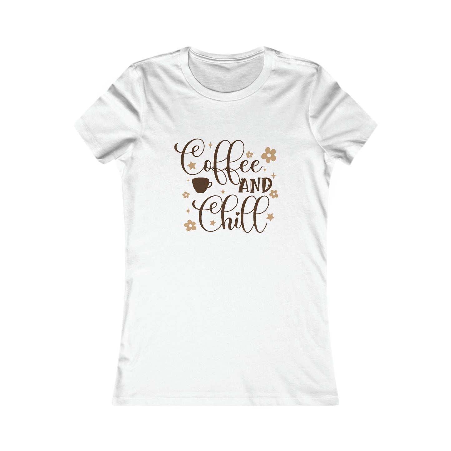 Coffee and Chill Retro Women's Favorite Tee - TX Threads & Crafts