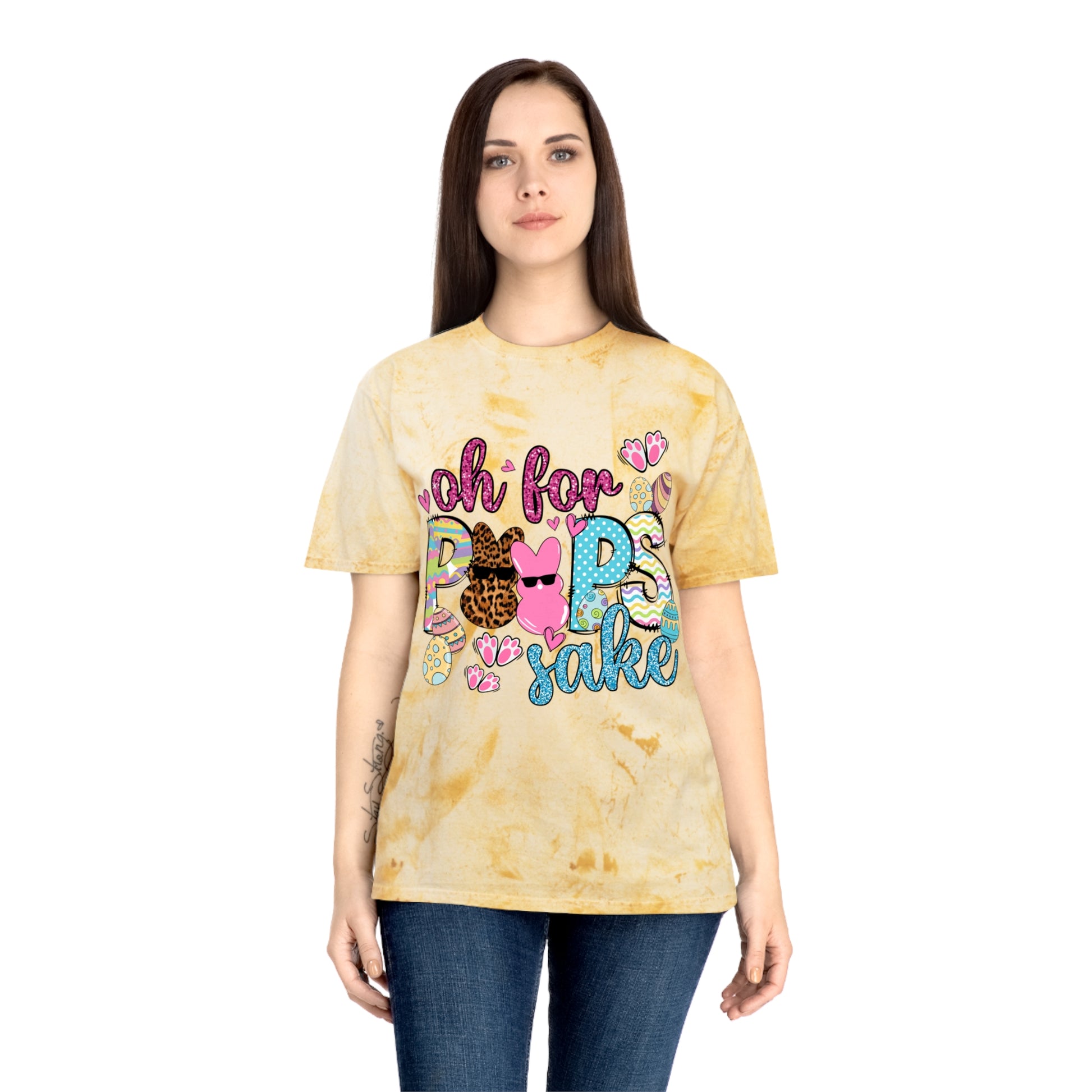 Oh for Peeps Sake Unisex Color Blast T-Shirt - TX Threads & Crafts