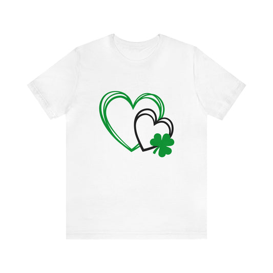 Shamrock Love Unisex Jersey Short Sleeve Tee - TX Threads & Crafts