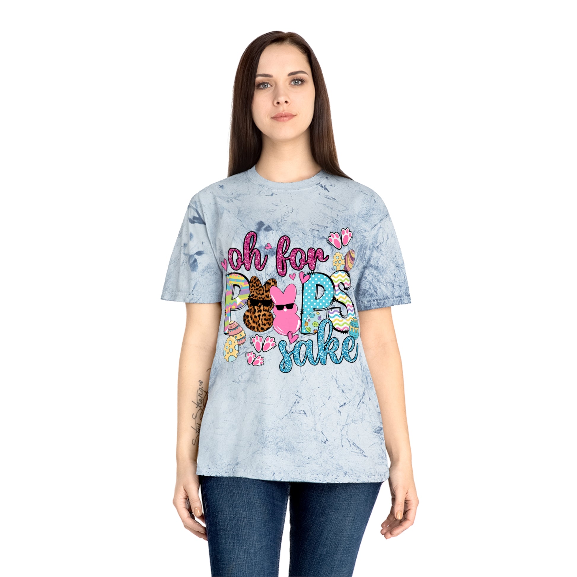 Oh for Peeps Sake Unisex Color Blast T-Shirt - TX Threads & Crafts