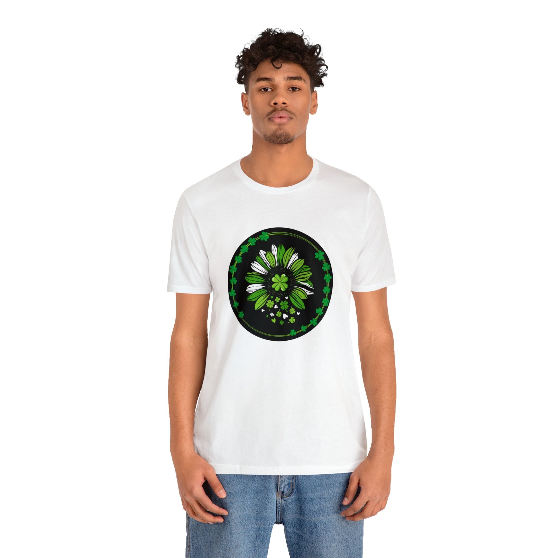 St. Patrick's Flower Unisex Jersey Short Sleeve Tee - TX Threads & Crafts