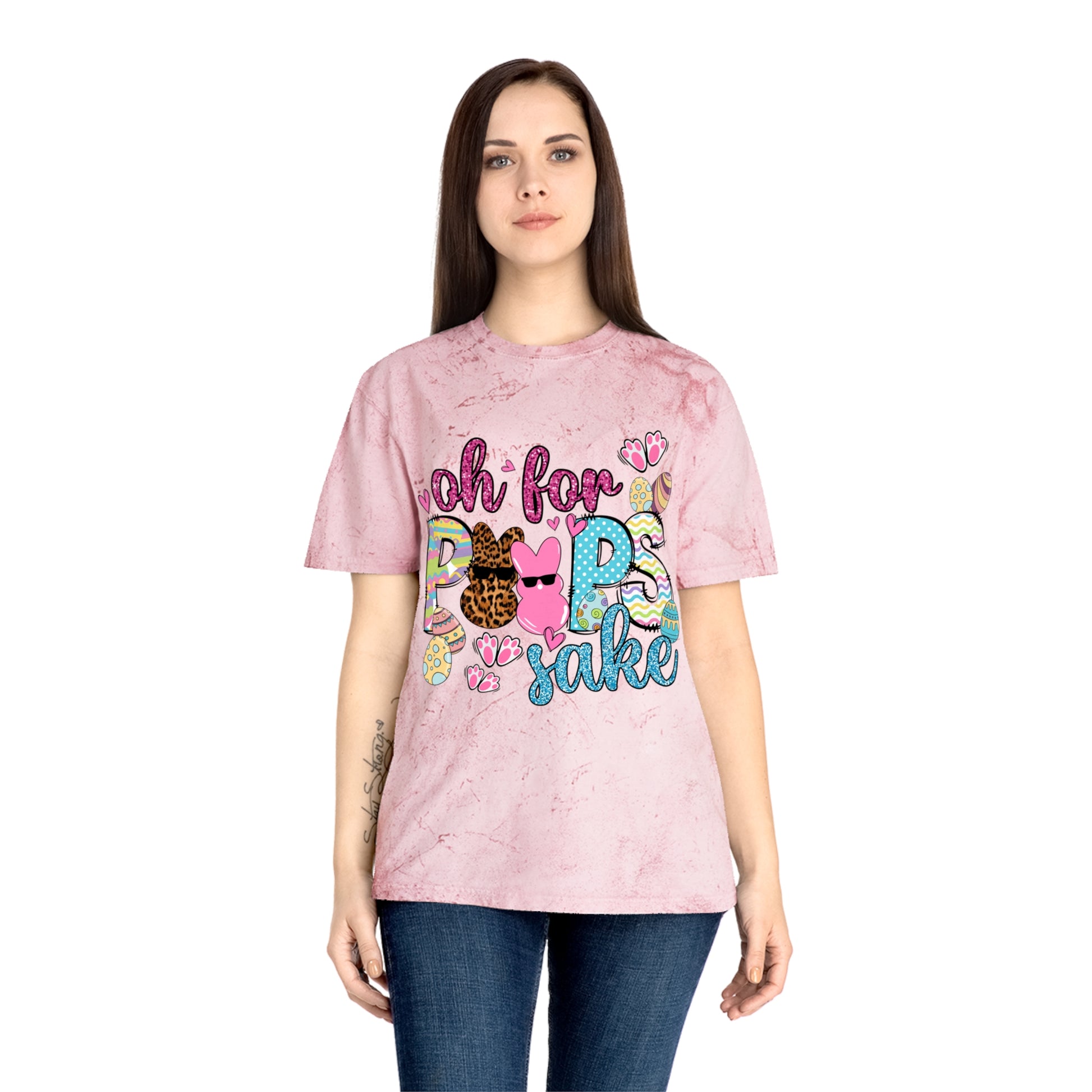 Oh for Peeps Sake Unisex Color Blast T-Shirt - TX Threads & Crafts