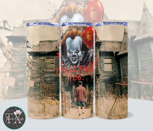 IT Pennywise You'll Float Too - TX Threads & Crafts