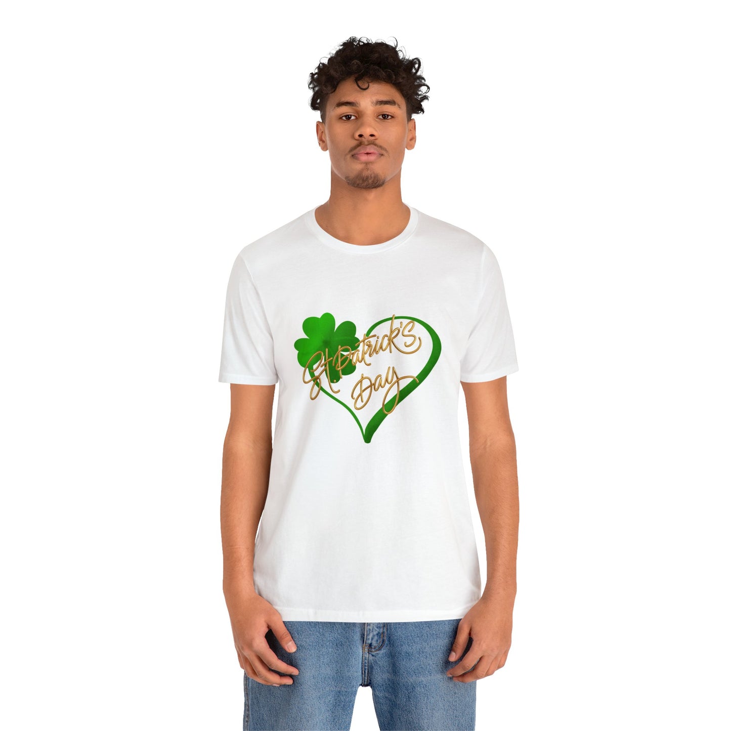 I love St. Patrick's Unisex Jersey Short Sleeve Tee - TX Threads & Crafts