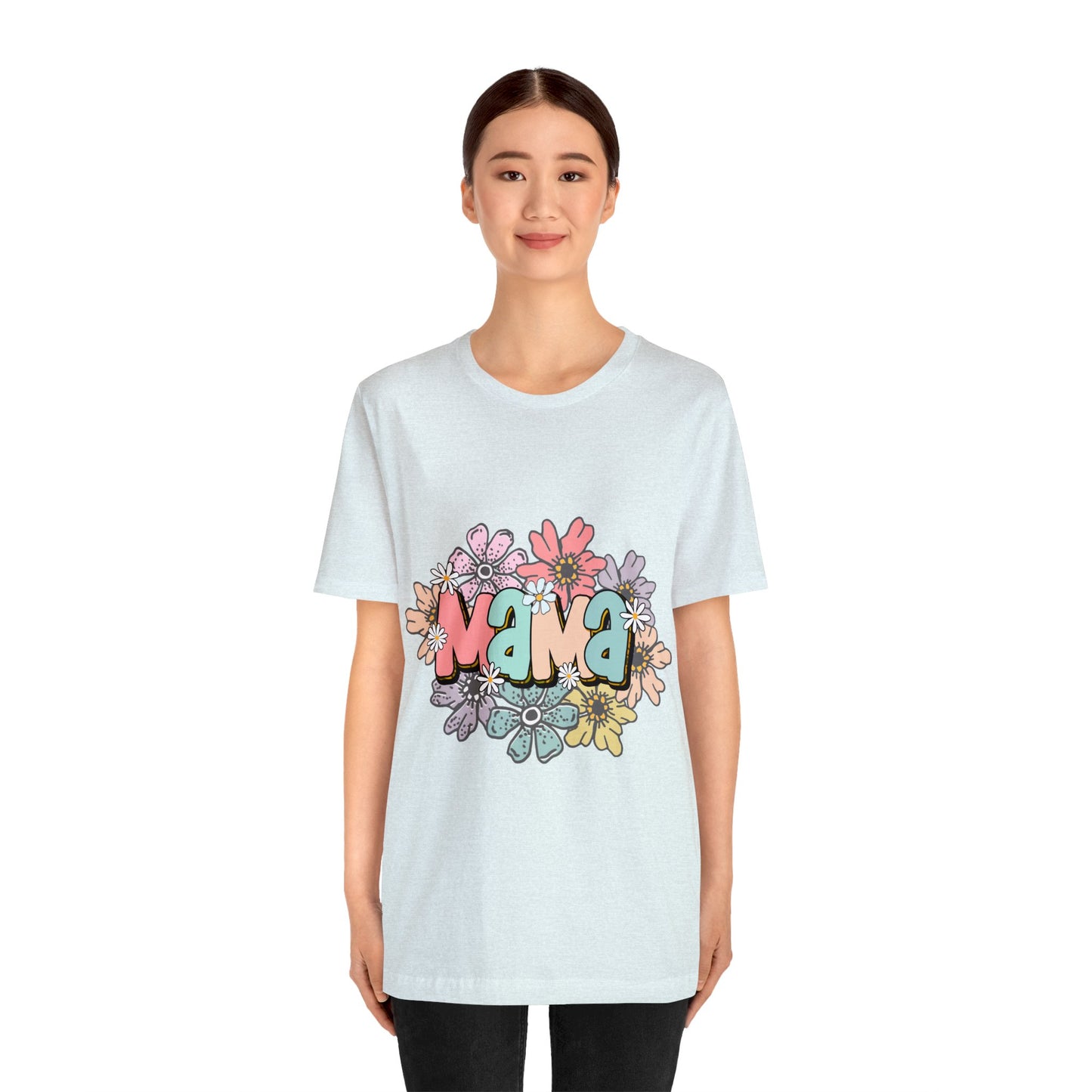 Mama Flower Unisex Jersey Short Sleeve Tee - TX Threads & Crafts