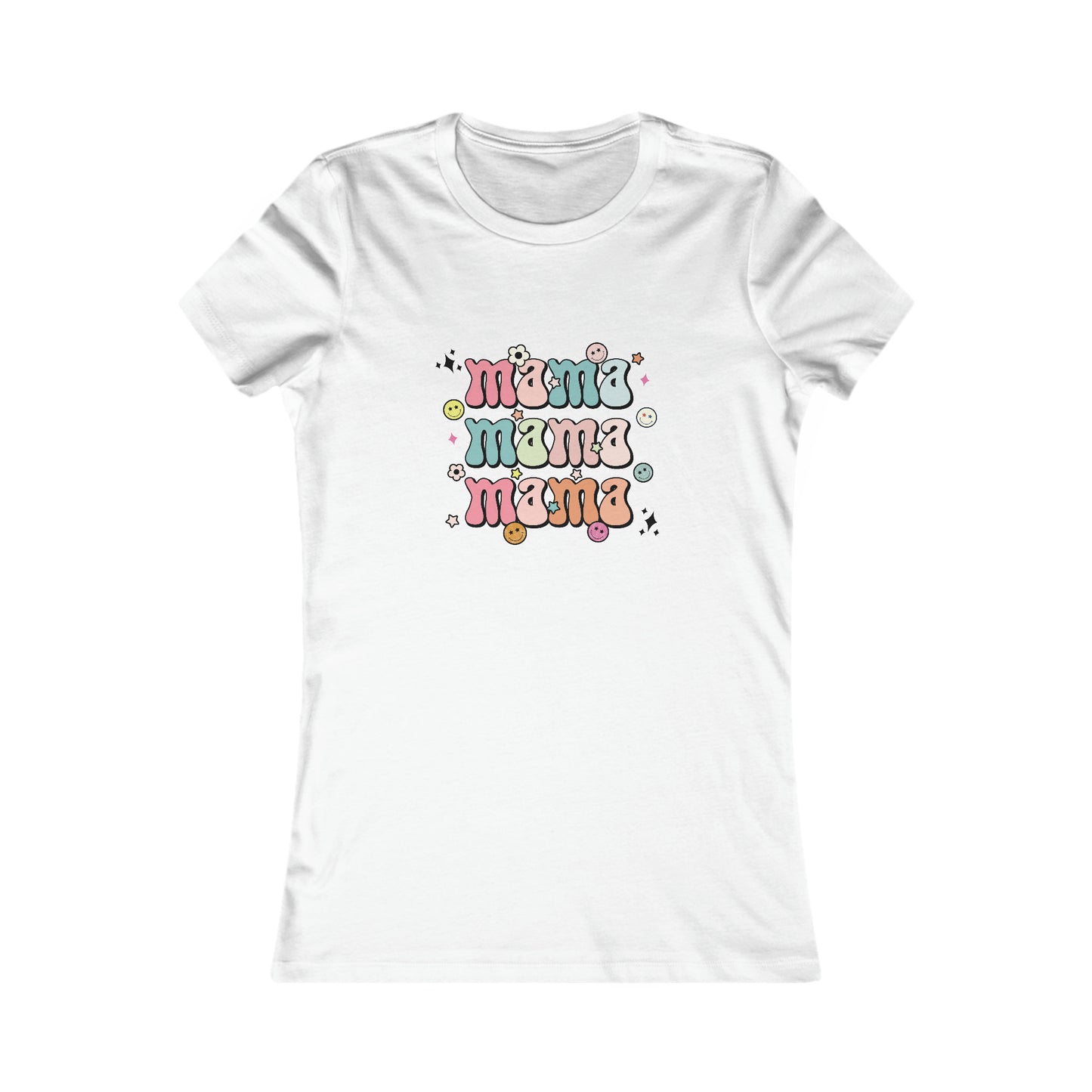 Mama Retro Women's Favorite Tee - TX Threads & Crafts