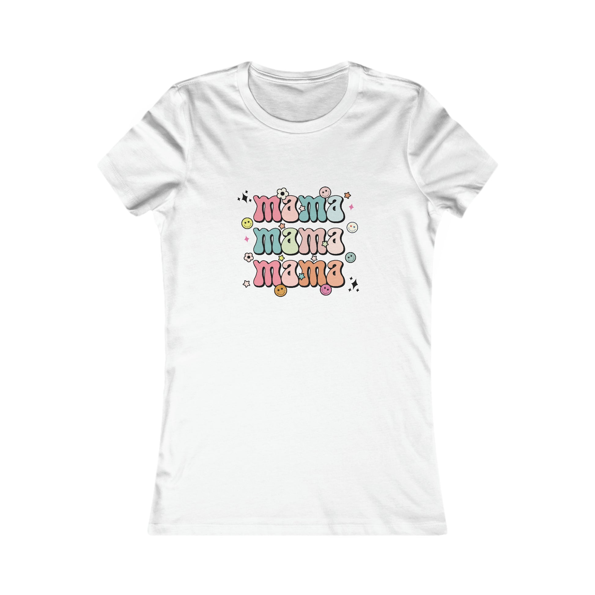 Mama Retro Women's Favorite Tee - TX Threads & Crafts