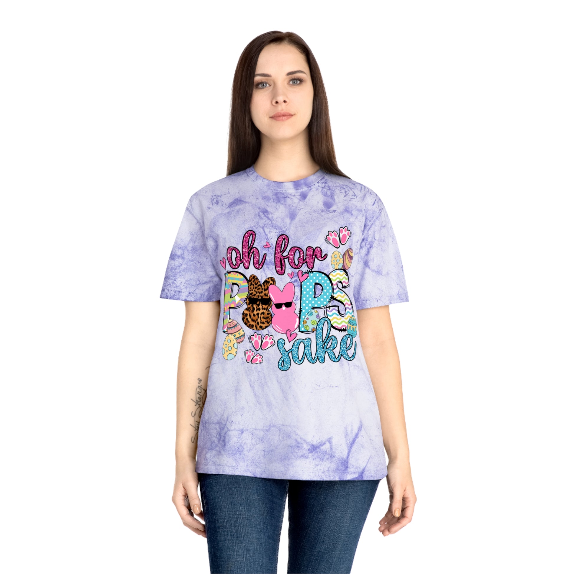 Oh for Peeps Sake Unisex Color Blast T-Shirt - TX Threads & Crafts