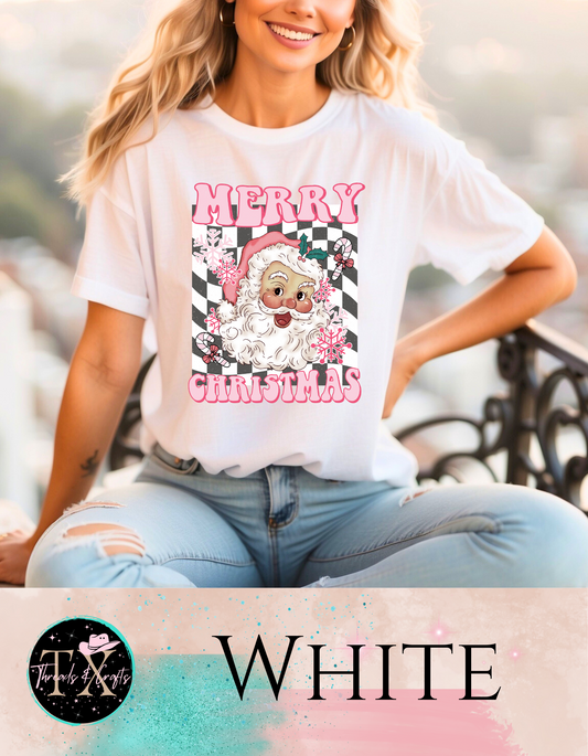 Checkered Santa (unisex tshirt)