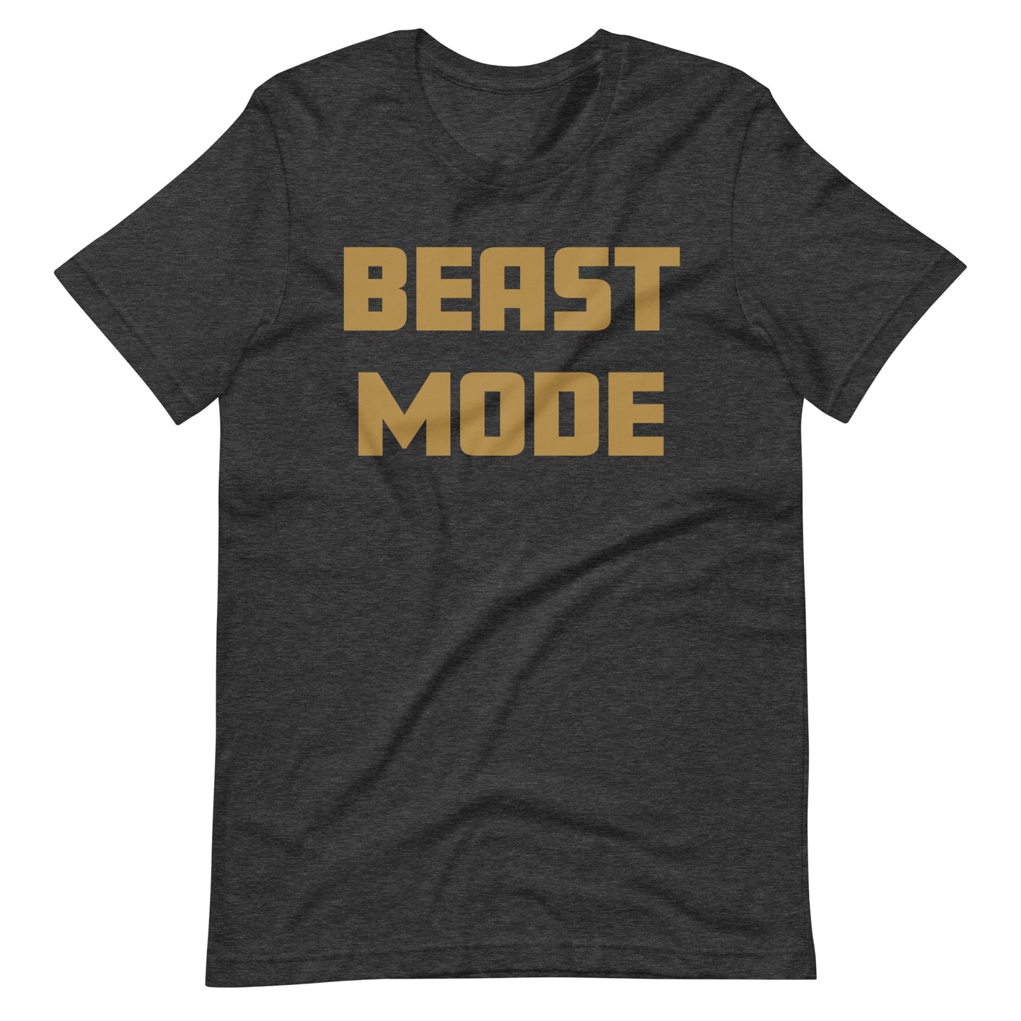 Gold Beast Mode Unisex t-shirt - TX Threads & Crafts