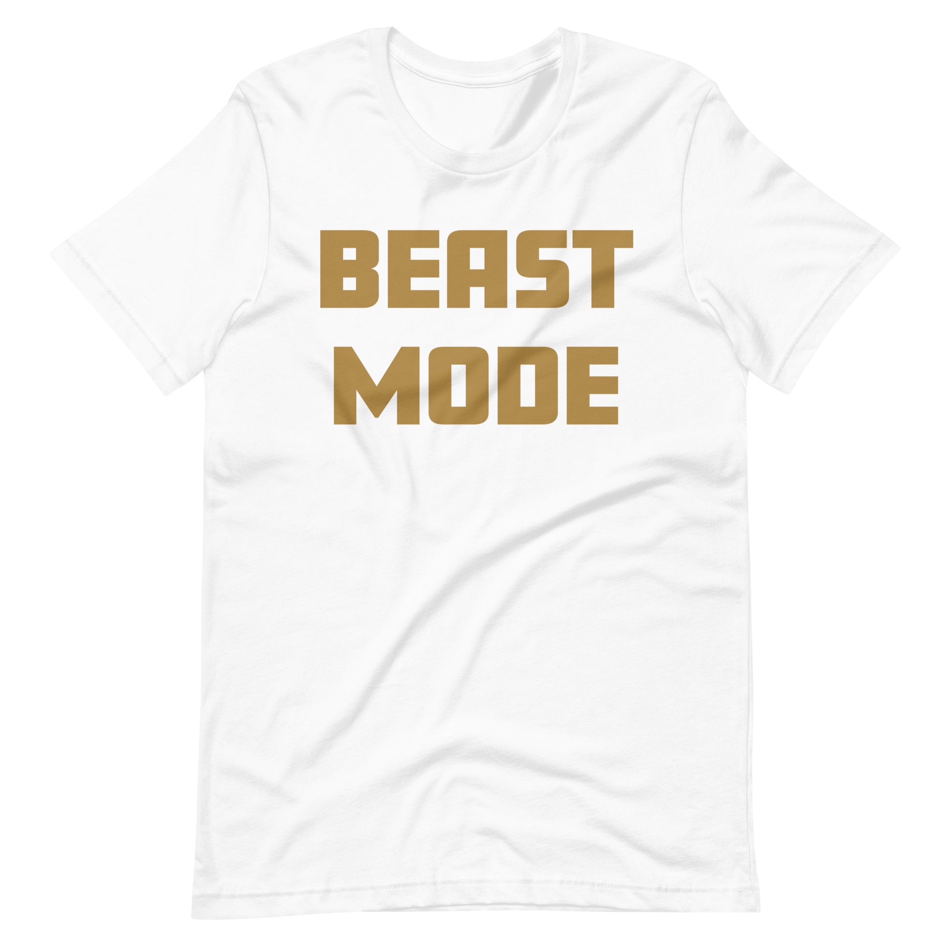 Gold Beast Mode Unisex t-shirt - TX Threads & Crafts