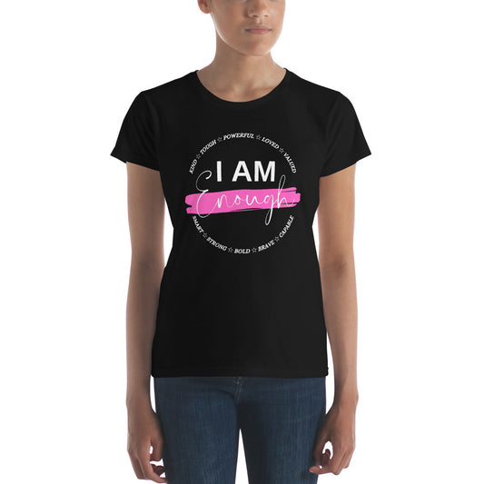 I Am Enough Women's short sleeve t-shirt - TX Threads & Crafts